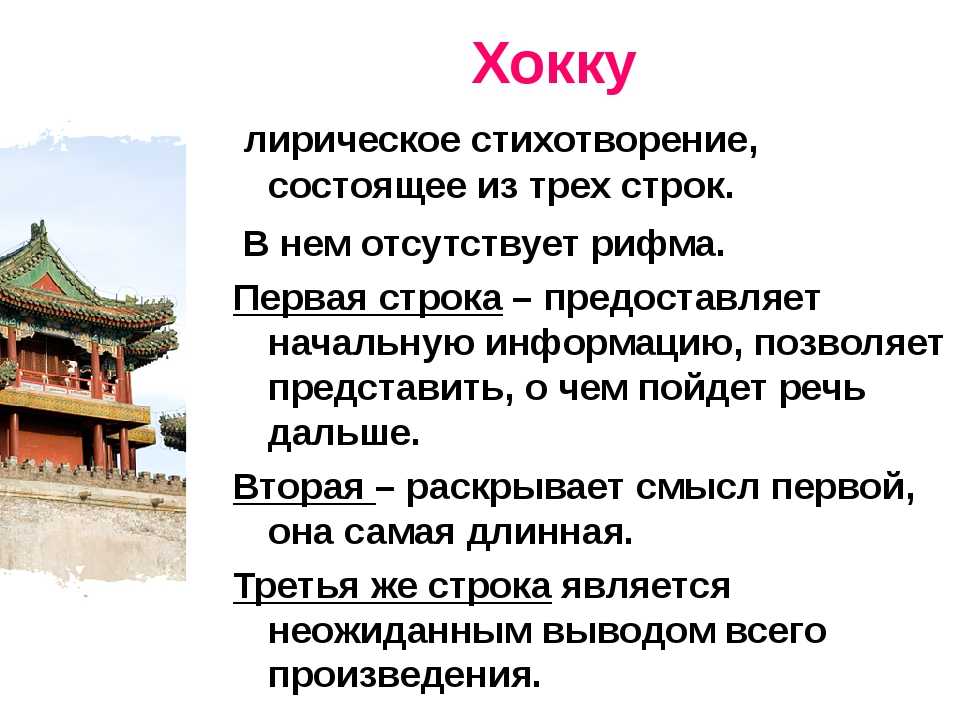 Краткая история хокку