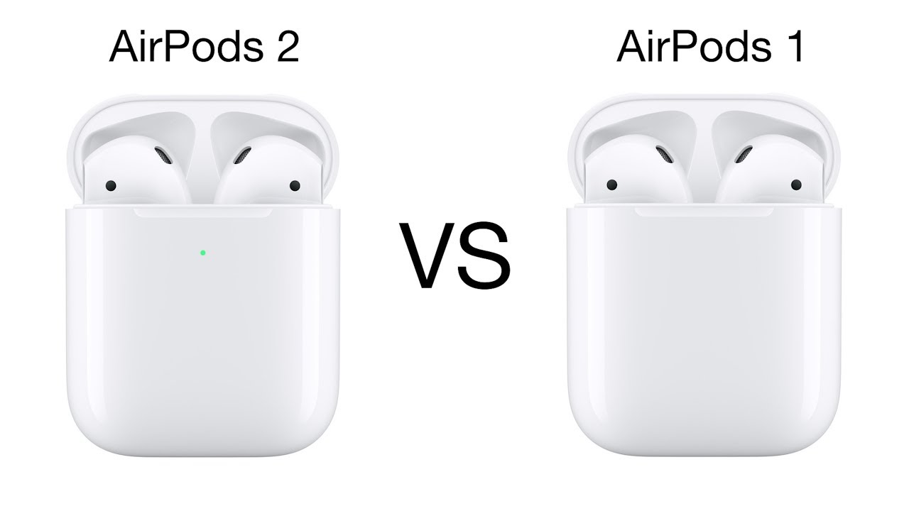 В чем отличия наушников airpods 1 от поколения airpods 2, сравнение
