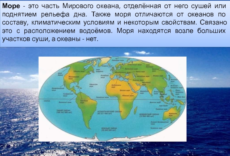 Океан и море: чем они похожи и в чем различия