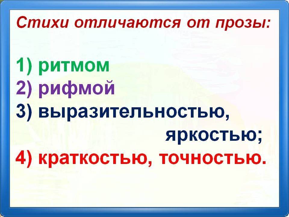 Разница между стихотворением и поэзией - литература 2024
