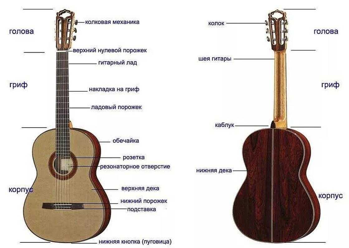 Чем акустическая гитара отличается от классической