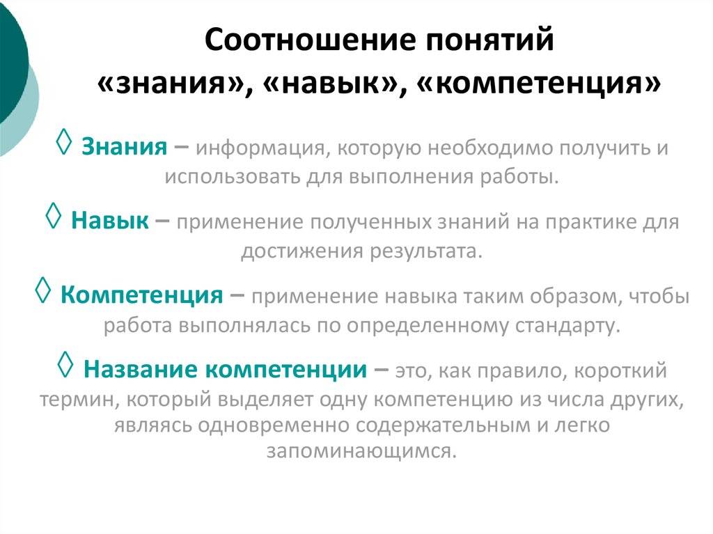 Что такое умение и навык. разница между умением и навыком