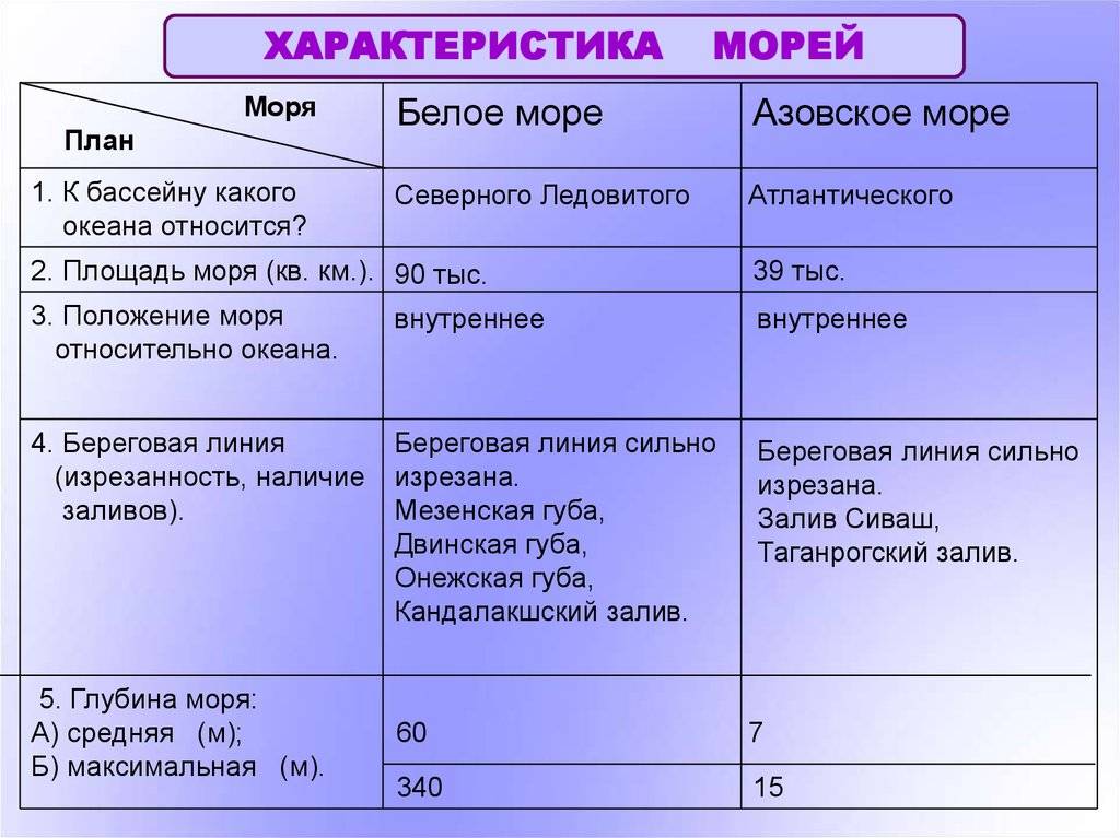 Разница между азовским и черным морем. чем отличается азовское море от черного моря