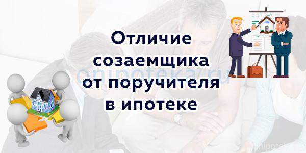 Права и ответственность созаемщика по кредиту, отличие созаемщика от поручителя в ипотеке