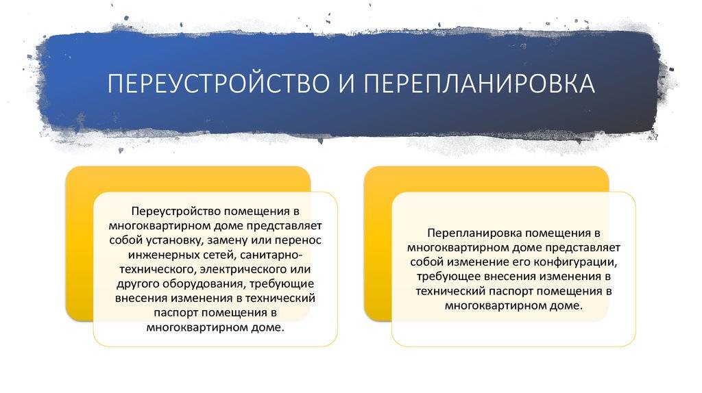 Отличия перепланировки от реконструкции