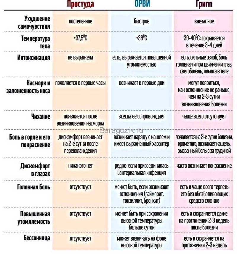 Простуда (орз, орви)