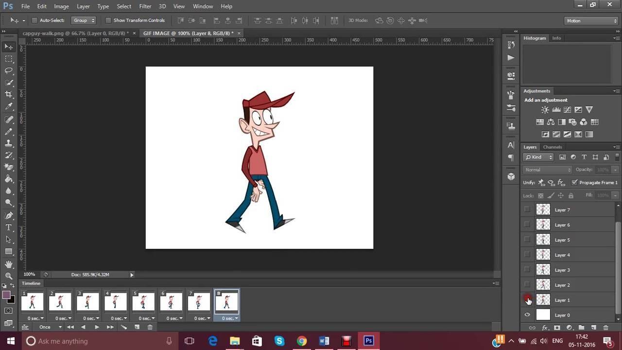Анимированный gif: создать в фотошопе (100)% руководство