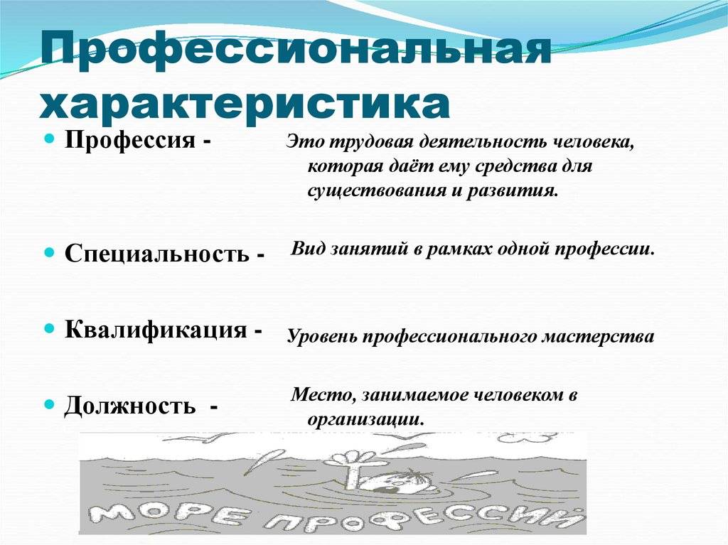 Чем профессия отличается от должности? чем отличается должность от профессии мастер профессия или должность