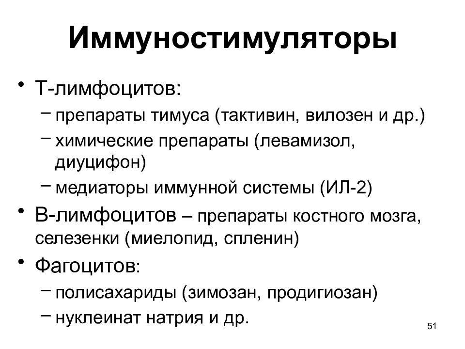 Иммуномодуляторы для укрепления иммунитета