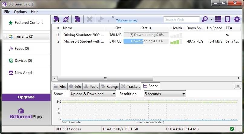 Что лучше bittorrent или utorrent - муслимка