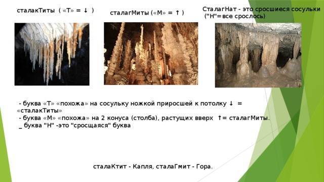 Разница между сталактитами и сталагмитами: основные отличия