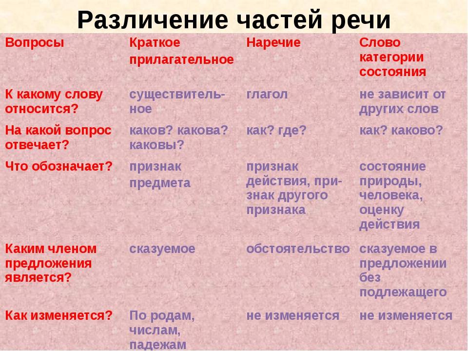 Самое важное про наречия - умскул учебник