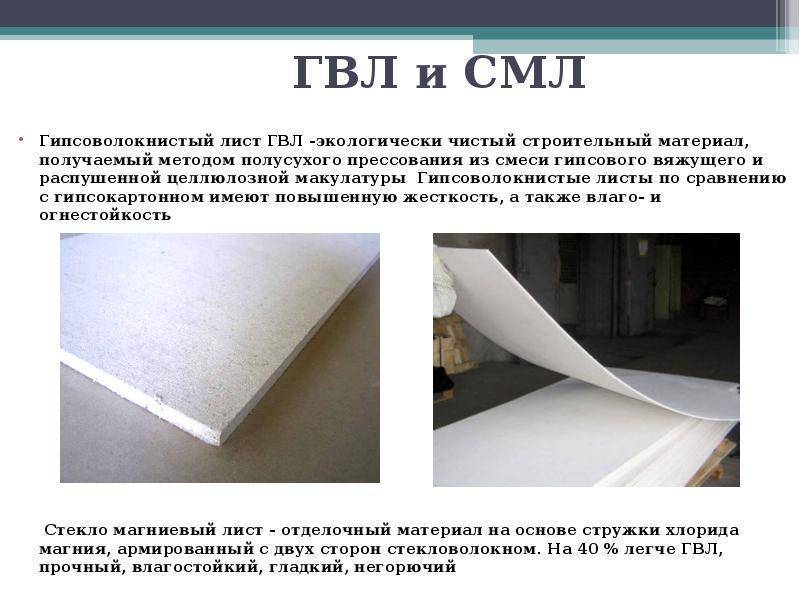 Гипсокартон или гипсоволокно: что лучше