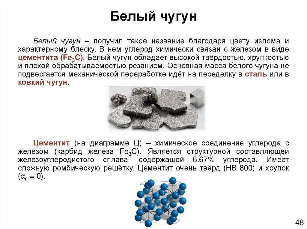 В чем отличие серого чугуна от белого? - металлы и металлообработка