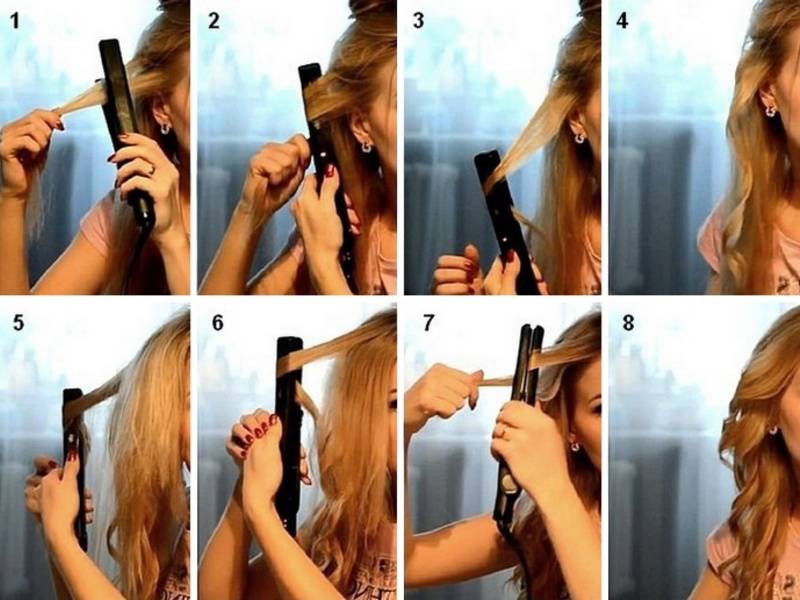 Как сделать локоны утюжком на короткие, средние и длинные волосы в домашних условиях - уход за волосами