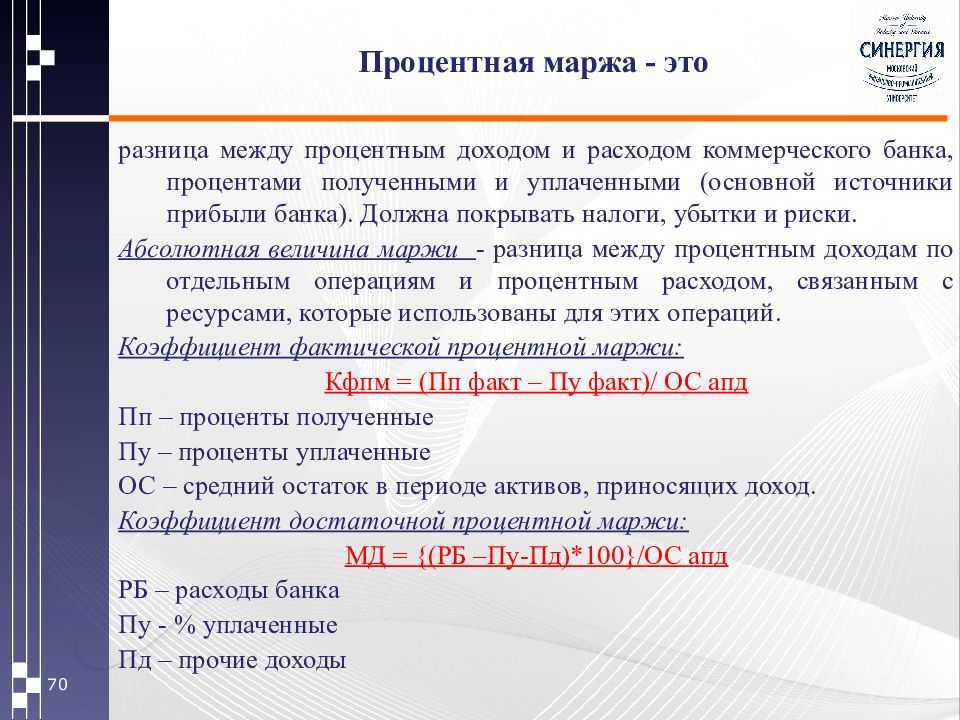 Маржа против наценки