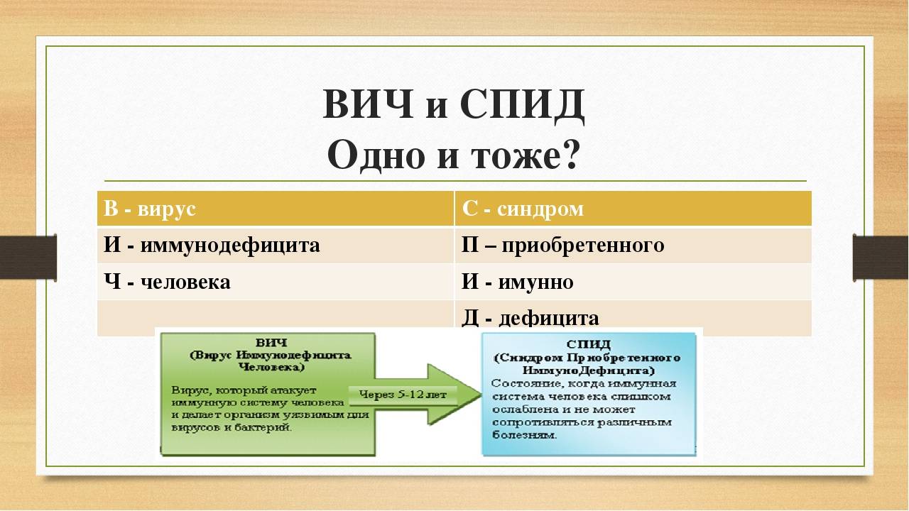 Вич и спид: расшифровка, в чем разница, что хуже, когда переходит