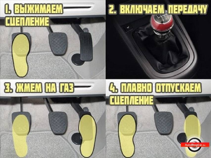 Как научиться ездить на механике - первый познавательный