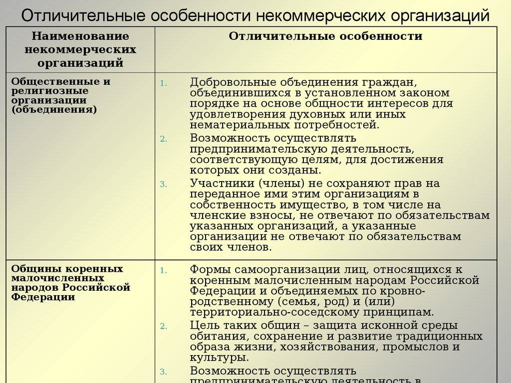 Коммерческие и некоммерческие юридические лица: различия и общие черты в 2024