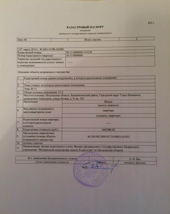 Кадастровый паспорт на квартиру: сроки получения и как его получить