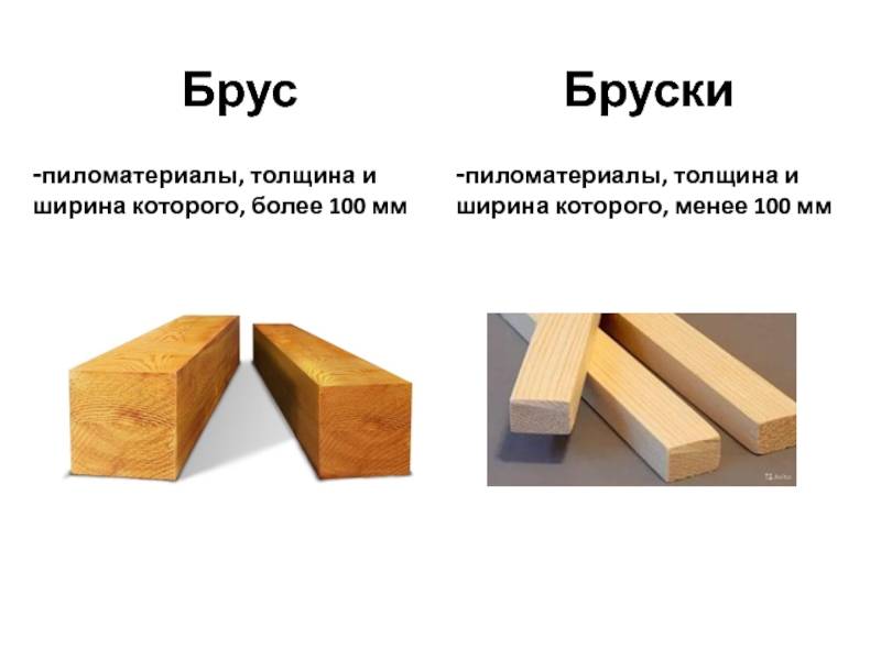В чем отличие бруса от бруска: основные отличительные характеристики