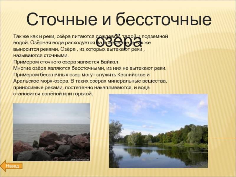 Как отличаются сточные проточные озера и бессточные: различия, примеры