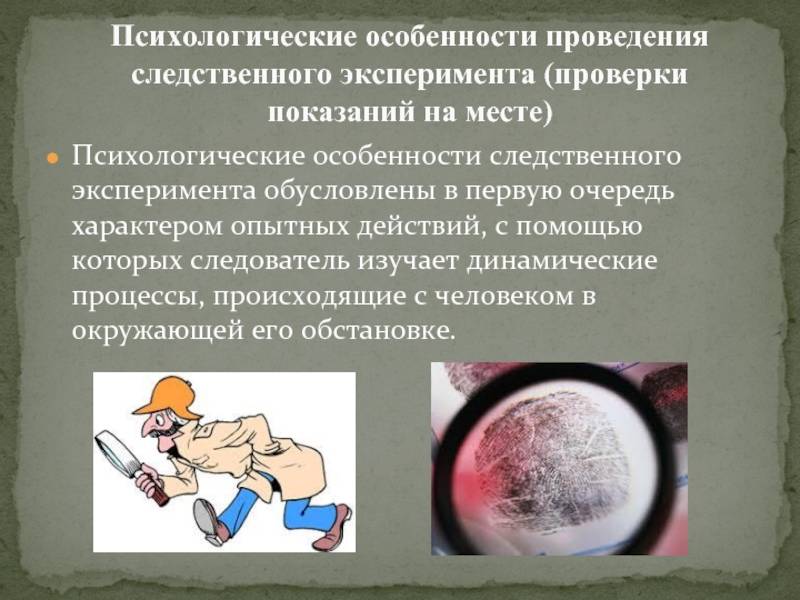 Статья 181. следственный эксперимент