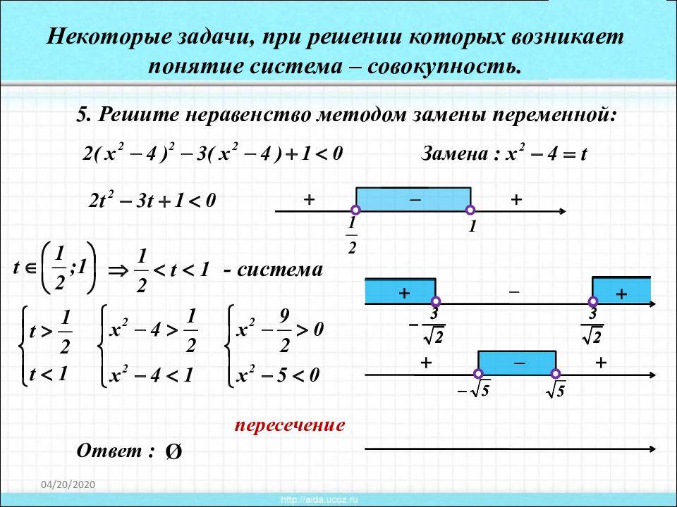 Совокупность уравнений и система уравнений: основные отличия